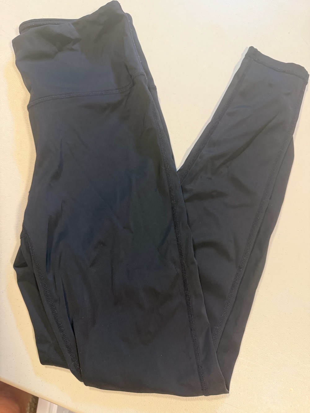 Mono B Black High Waisted Leggings | Recycled Nylon | Size Small | Athleisure